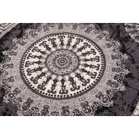 Kusový koberec TAPIS Rosette - tmavě šedý, 250x300 cm