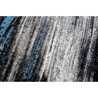 Kusový koberec MAYA Fog - modrý/černý/šedý, 250x300 cm