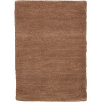 Ručně všívaný kusový koberec Asra wool hnědá