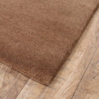 Ručně všívaný kusový koberec Asra wool hnědá