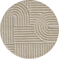 Kusový koberec Art 1121 Beige kruh