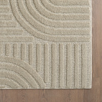 Kusový koberec Art 1121 Beige kruh