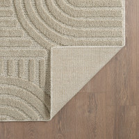 Kusový koberec Art 1121 Beige kruh