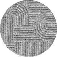 Kusový koberec Art 1121 Silver kruh