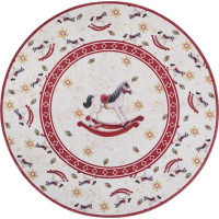Kusový koberec Villeroy & Boch Toy's delight 106275 Cream, Red kruh