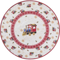 Kusový koberec Villeroy & Boch Toy's delight 106276 Cream, Red kruh