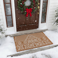 Rohožka GINGER BREAD HOUSE 50x80 cm - přírodní