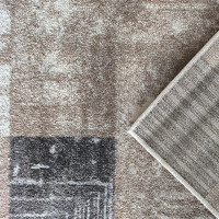 Kusový koberec PANNE squares - odstíny hnědé