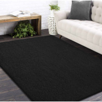 Moderní koberec SHAGGY CAMIL - černý, 200x290 cm