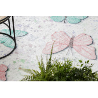 Dětský kusový koberec Bambino 1610 Butterflies cream, 80x150 cm