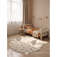 Dětský koberec Adventures 106210 Cream Multicolor kruh