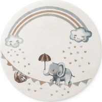 Dětský kusový koberec Villeroy & Boch Boho Kids 106304 Cream Multicolor kruh
