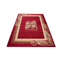 Kusový koberec ATLAS quatro - červený/béžový, 100x200 cm