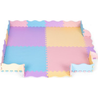 ECOTOYS Pěnové puzzle pastelové SX s okraji