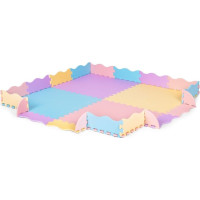 ECOTOYS Pěnové puzzle pastelové SX s okraji