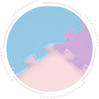 ECOTOYS Pěnové puzzle pastelové SX s okraji