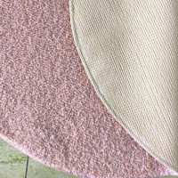 Moderní koberec SHAGGY CAMIL kulatý - růžový