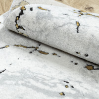 Kusový koberec Allure 1963 white/gold kruh