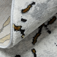 Kusový koberec Allure 1963 white/gold kruh