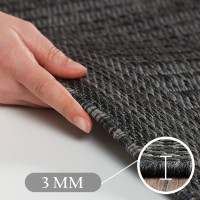 Kusový koberec Giza 1410 Black kruh