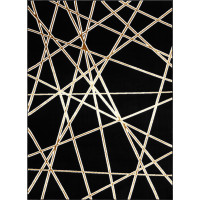 Kusový koberec Allure 1964 black/gold