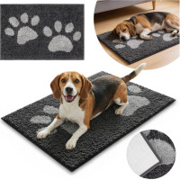 Koberec pro psy SOFT SHAGGY PAW - 45x70 cm - grafitový