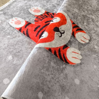 Dětský kusový koberec HONOR New - Tygr - šedý