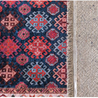 Kusový koberec HONOR New - Pattern - tmavě modrý/červený