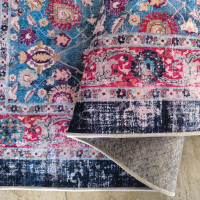 Kusový koberec HONOR New - Fragments - modrý/červený