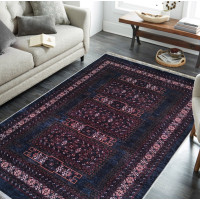 Kusový koberec HONOR New - Ethnic - tmavě modrý/červený