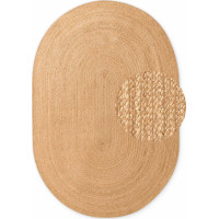 Kusový koberec Jute Braided 106005 Gold ovál