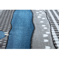 Dětský kusový koberec Petit Farm animals blue, 120x170 cm