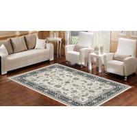 Kusový koberec COLORADO Rim - bílý/modrý, 120x170 cm