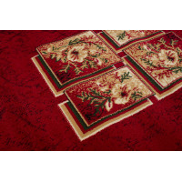 Kusový koberec ATLAS quatro - červený/béžový, 180x250 cm