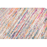 Kusový koberec AZUR static - šedý/růžový/modrý, 120x170 cm