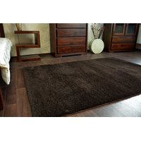 Kusový koberec SHAGGY MINI - hnědý - 200x290 cm