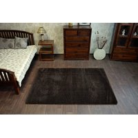Kusový koberec SHAGGY MINI - hnědý - 200x290 cm