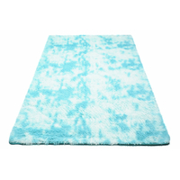 Plyšový koberec SILK Ombre - MODRÝ