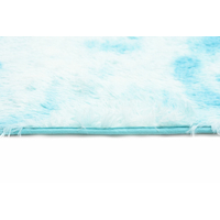Plyšový koberec SILK Ombre - MODRÝ