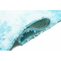 Plyšový koberec SILK Ombre - MODRÝ