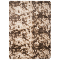 Plyšový koberec SILK Ombre - HNĚDÝ