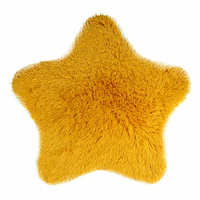 Dětský plyšový koberec SOFT STAR 60x60 cm - hořčicový