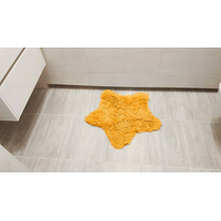 Dětský plyšový koberec SOFT STAR 60x60 cm - hořčicový