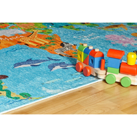 Dětský kusový koberec Torino kids 233 WORLD MAP