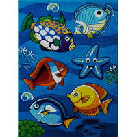 Dětský kusový koberec Smart Kids 22308 Blue