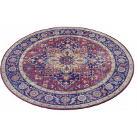 Kusový koberec Asmar 104000 Plum/Red circle