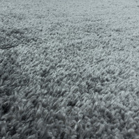 Kusový koberec Fluffy Shaggy 3500 light grey circle