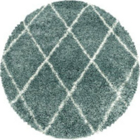 Kusový koberec Alvor Shaggy 3401 blue circle