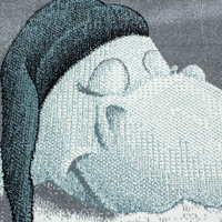 Dětský kusový koberec Bambi 840 blue circle