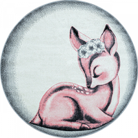 Dětský kusový koberec Bambi 850 pink circle